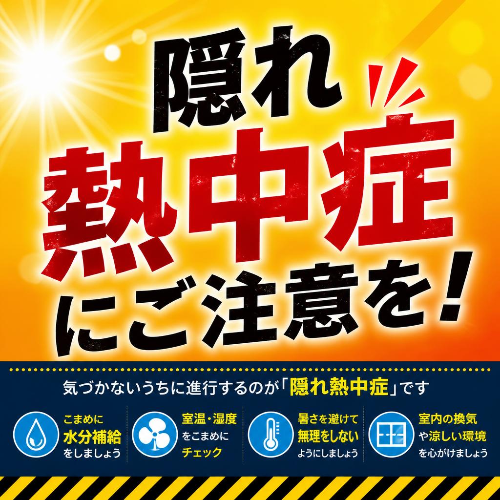 隠れ熱中症にご注意を！