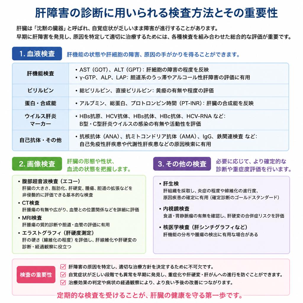 肝障害の検査方法