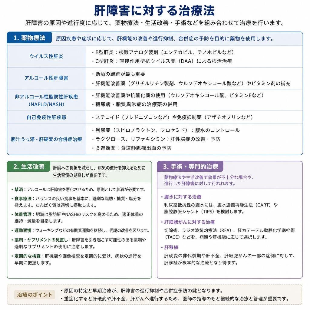 肝障害の治療法