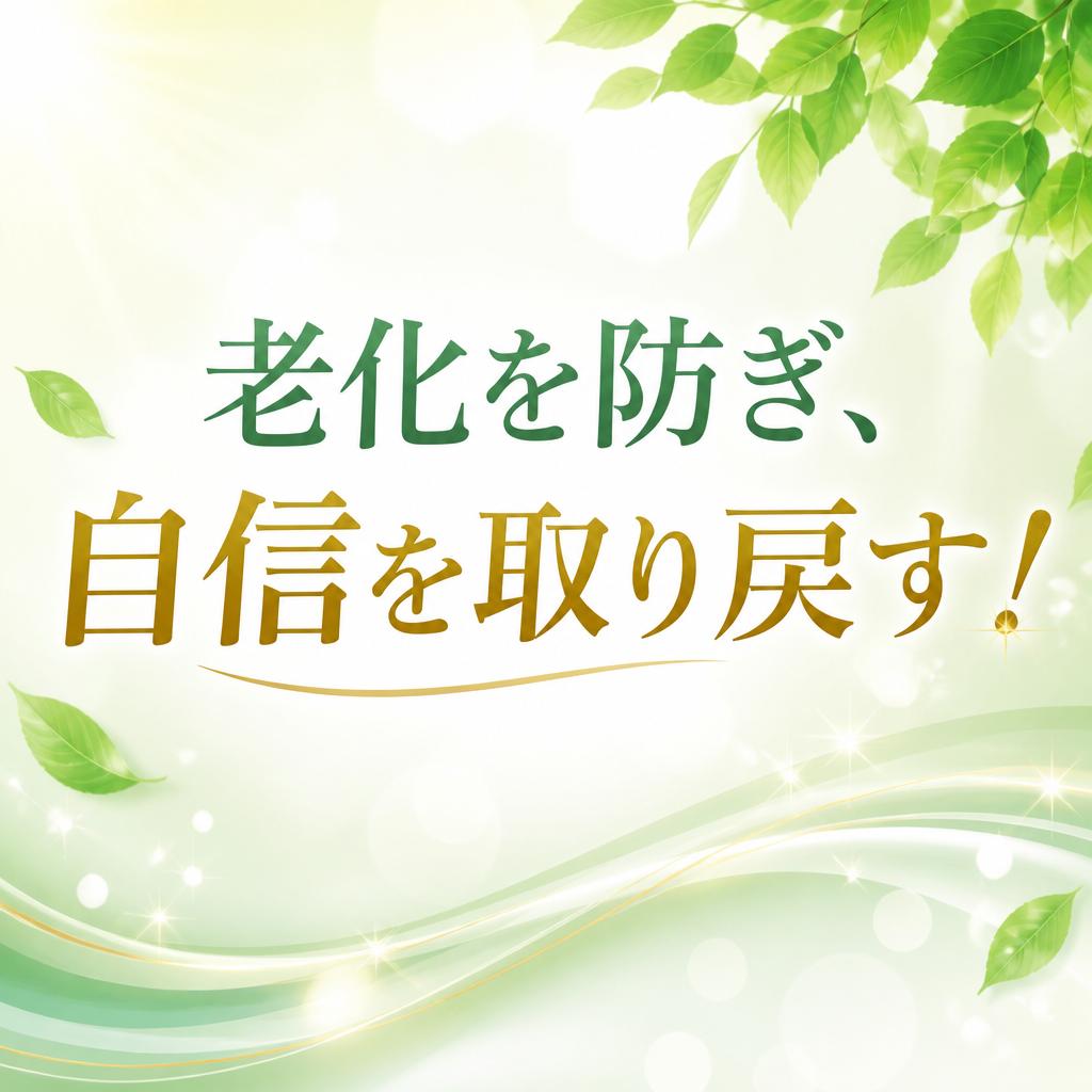 老化を防ぎ、自信を取り戻す！