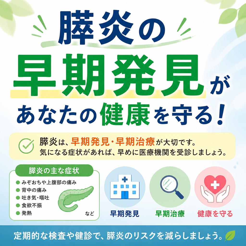 膵炎の早期発見があなたの健康を守る！