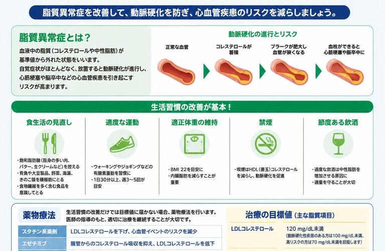 心血管疾患を遠ざける！脂質異常症対策とその治療法　　　　　　　　武蔵小杉せのお内科クリニック