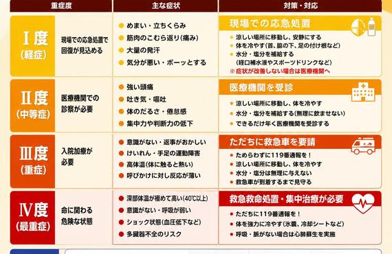 熱中症を侮るな！重症度に応じた症状と対策　　　　　　　　　　武蔵小杉せのお内科クリニック