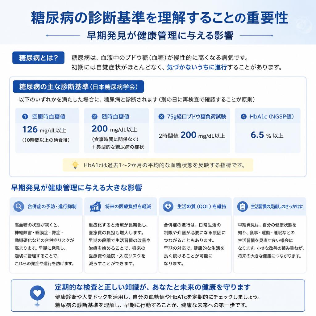 糖尿病診断基準の重要性