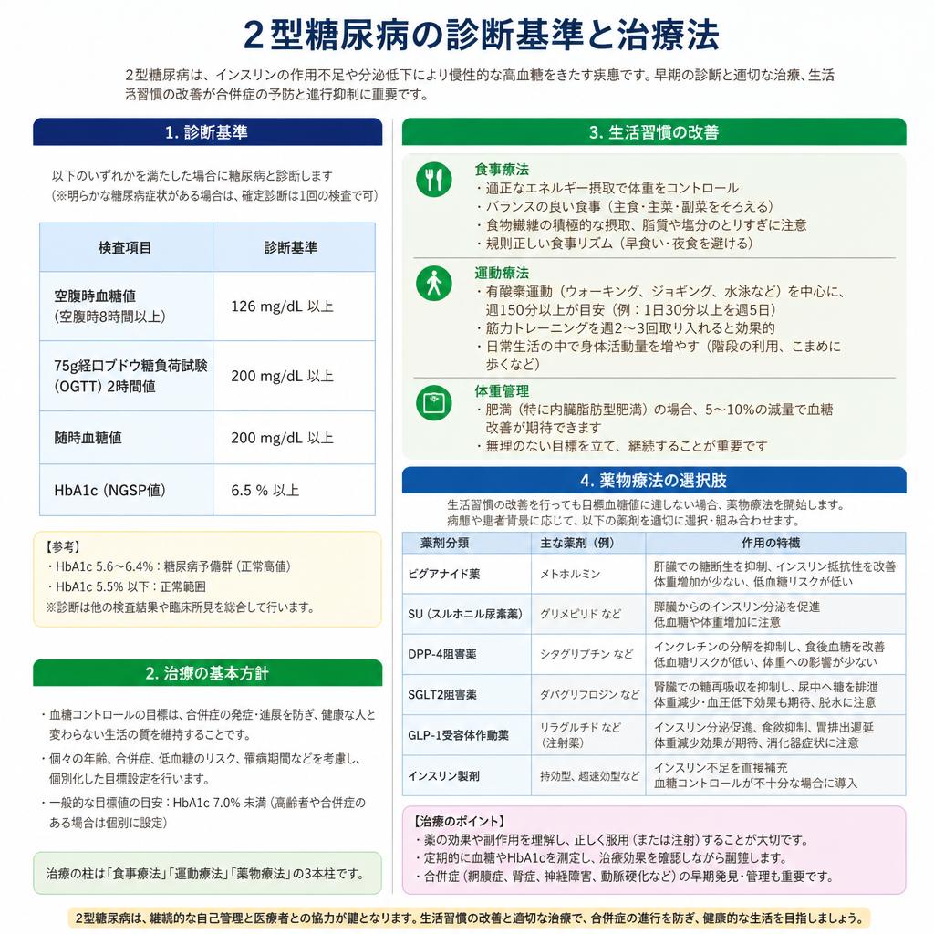 2型糖尿病の診断と治療