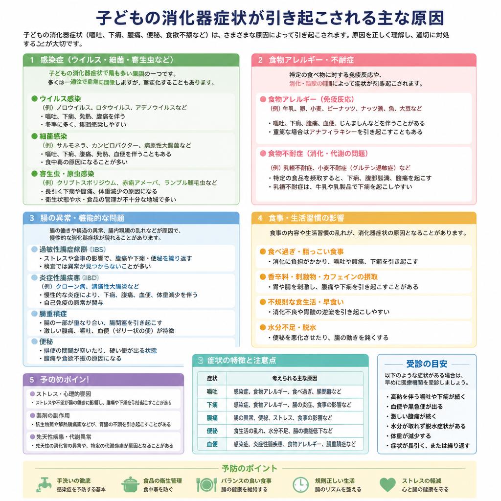 消化器症状の原因は？