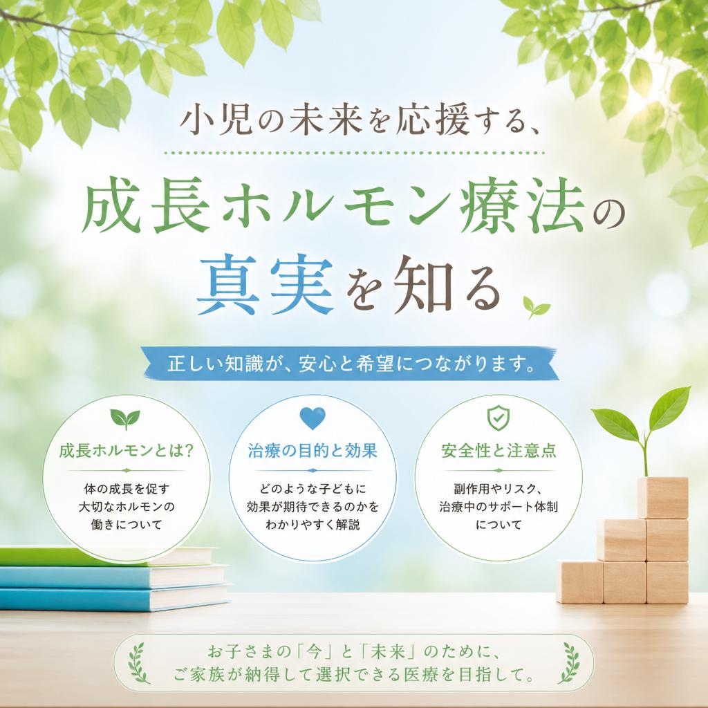 小児の未来を応援する、成長ホルモン療法の真実を知る