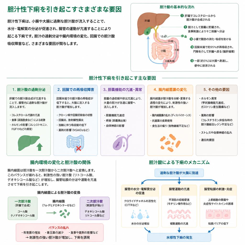 胆汁性下痢の原因
