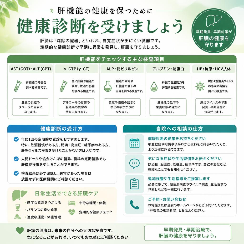 今すぐ健康診断を受けましょう！