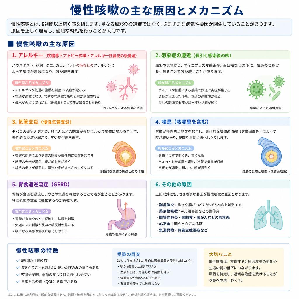 慢性咳嗽の原因を徹底解明