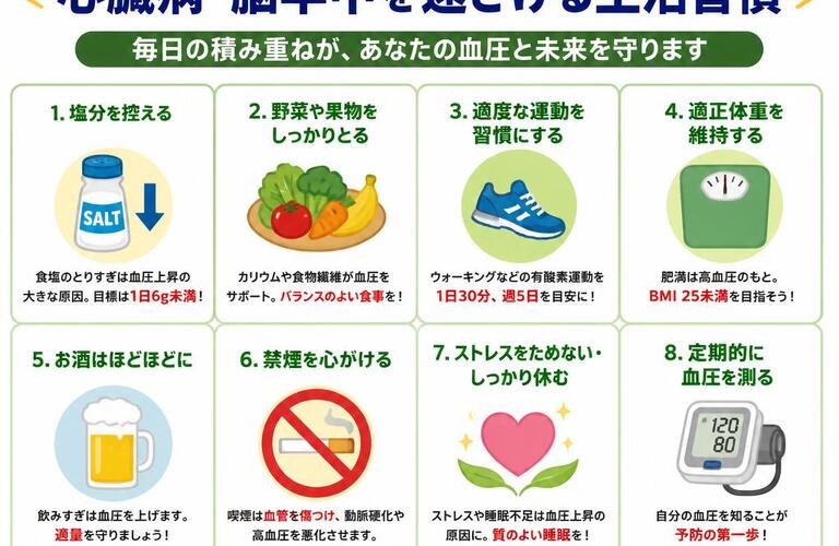 高血圧に立ち向かえ！心臓病・脳卒中を遠ざける生活習慣　　　　　武蔵小杉せのお内科クリニック