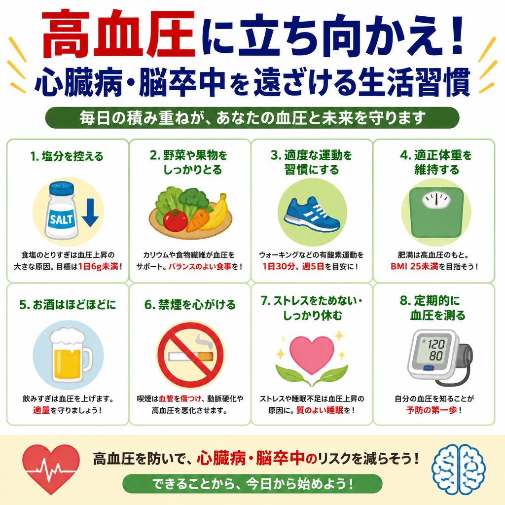 高血圧に立ち向かえ！心臓病・脳卒中を遠ざける生活習慣