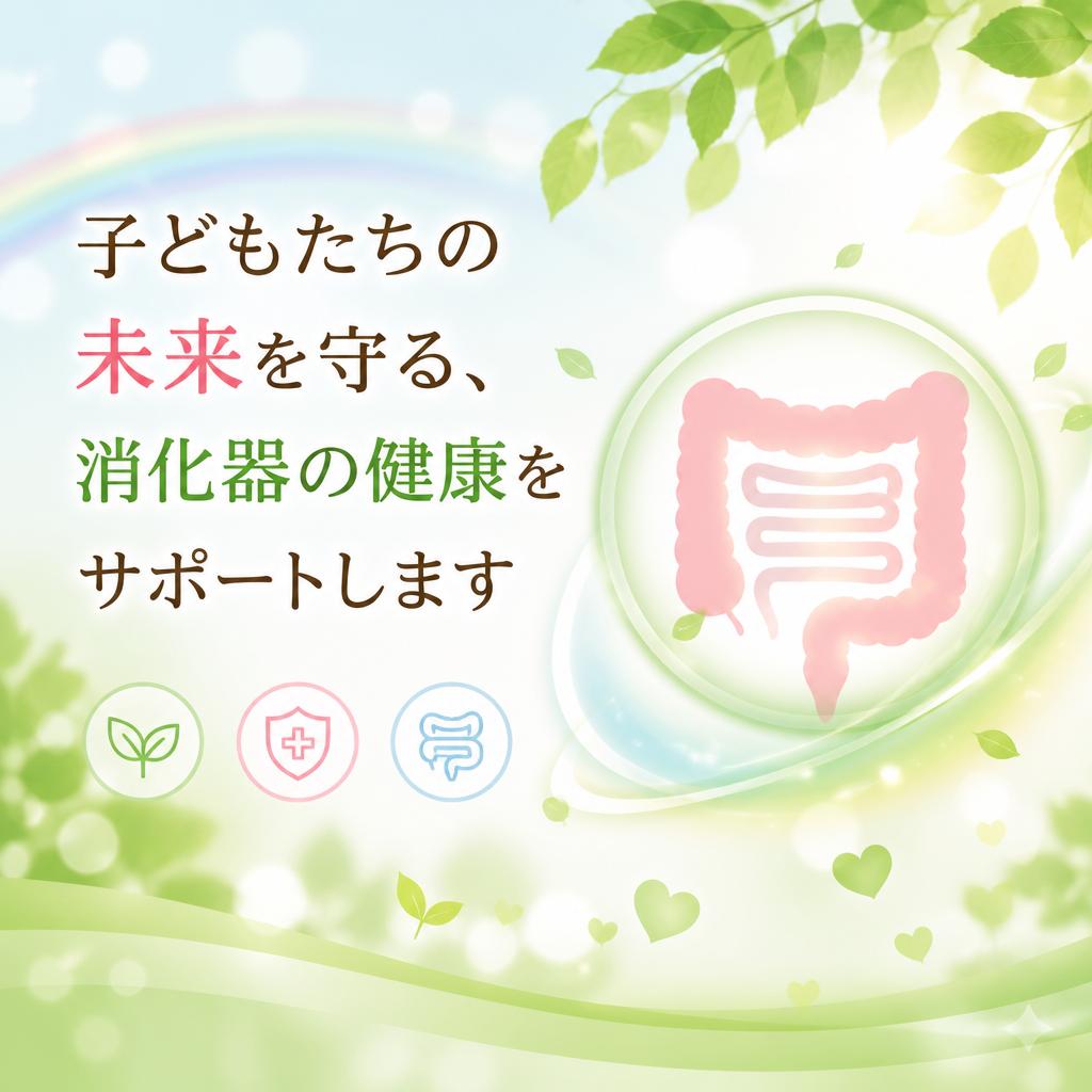 子どもたちの未来を守る、消化器の健康をサポートします