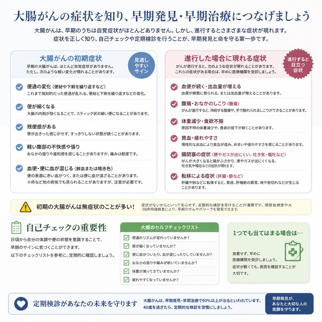 大腸がんの主な症状