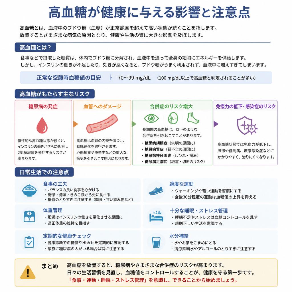 高血糖の影響