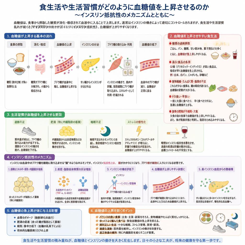 血糖値上昇の原因