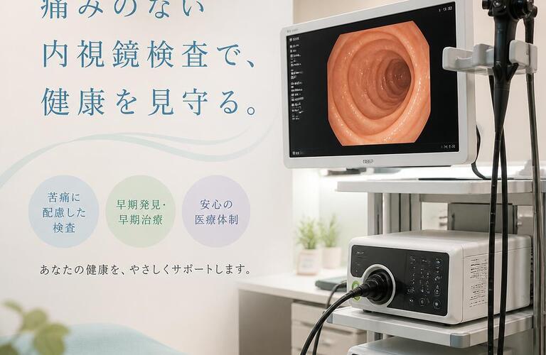 痛みのない内視鏡検査で、健康を見守る。　　　　　　　　　　　武蔵小杉せのお内科クリニック