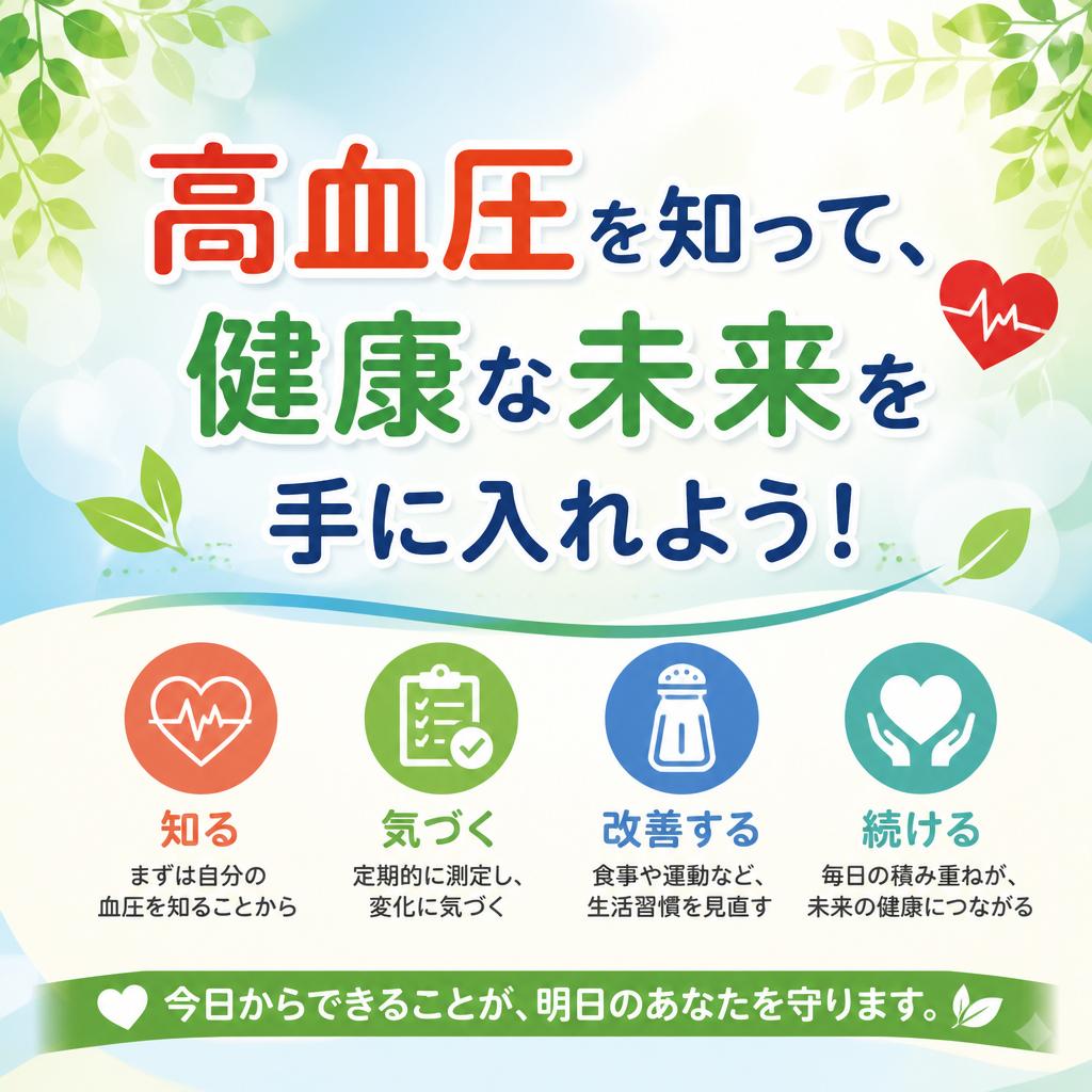 高血圧を知って、健康な未来を手に入れよう！