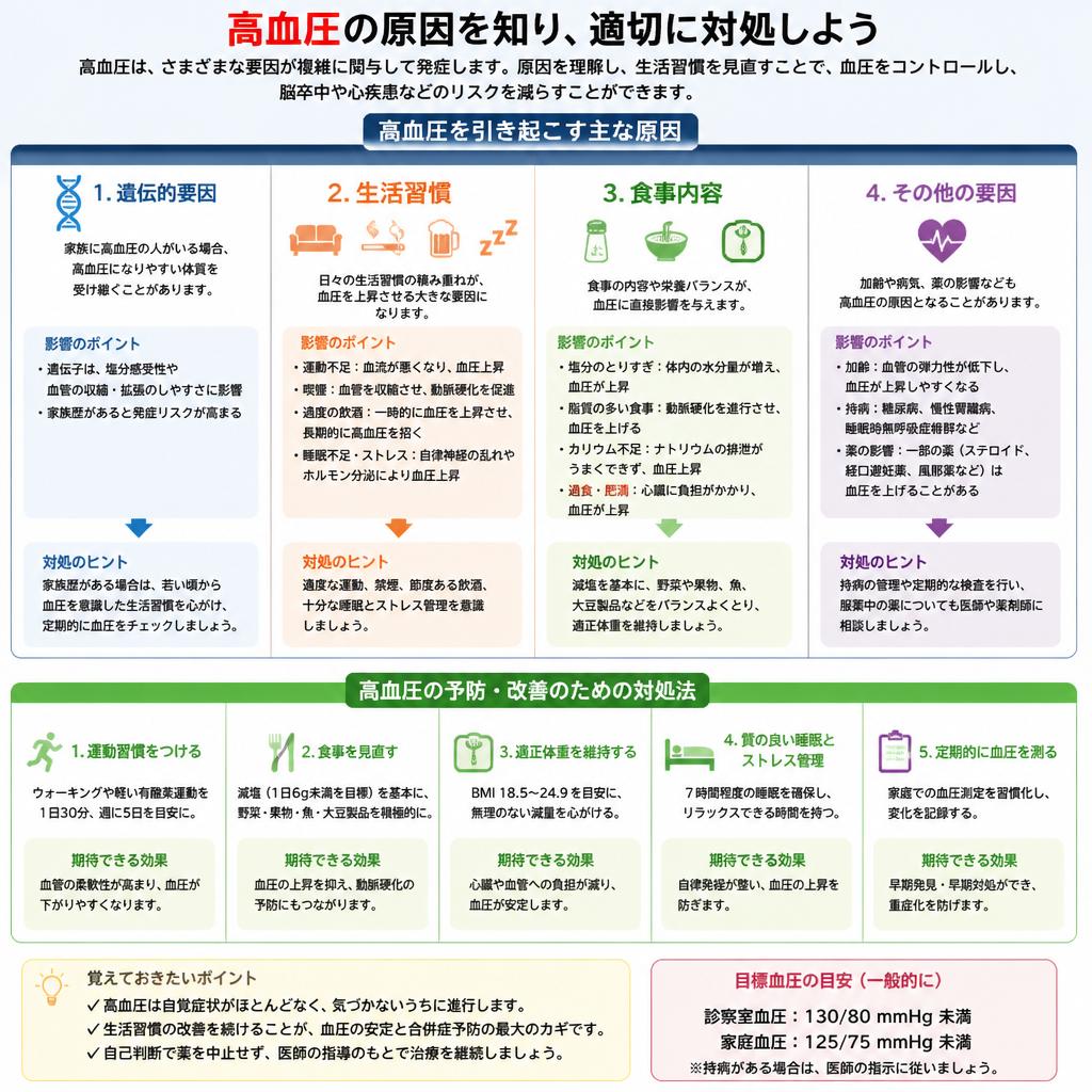 高血圧の主な原因を探る