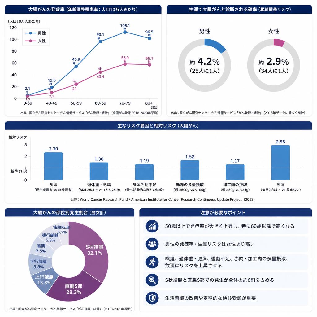 2. 大腸がんの現状とリスク要因